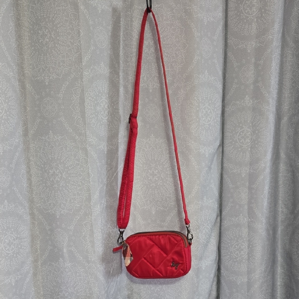 Red Quilted Crossbody Bag